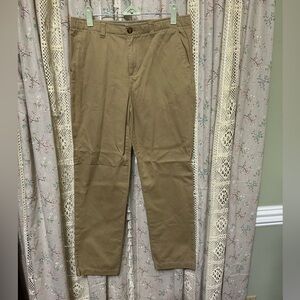 Lands’ End Boys Kacki Chinos 100% Cotton Size 14H EUC